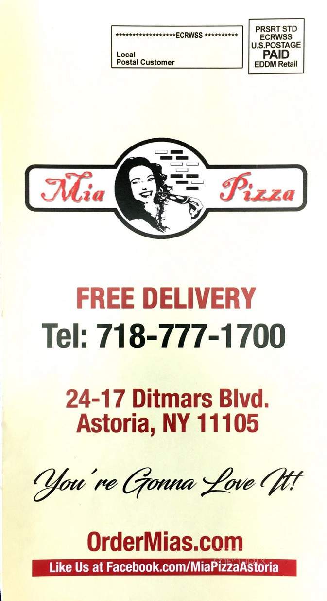 Ditmars Pizza - Astoria, NY menu_pic