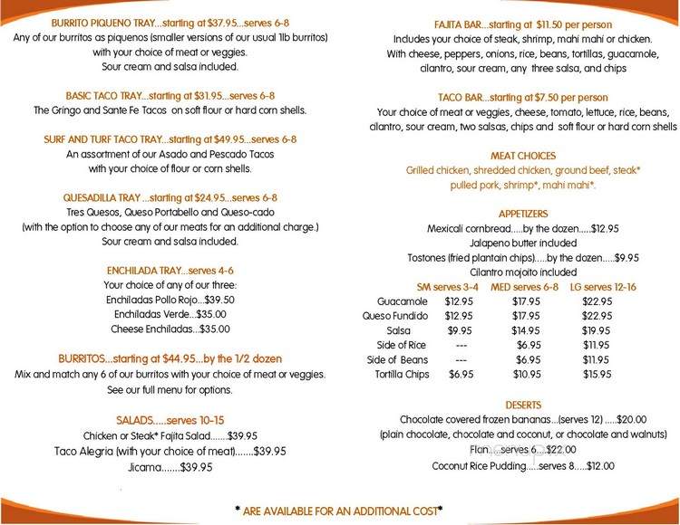 Burrito Mundo - Grosse Pointe Woods, MI menu_pic