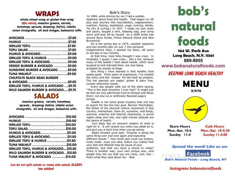 Bob's Natural Foods - Long Beach, NY