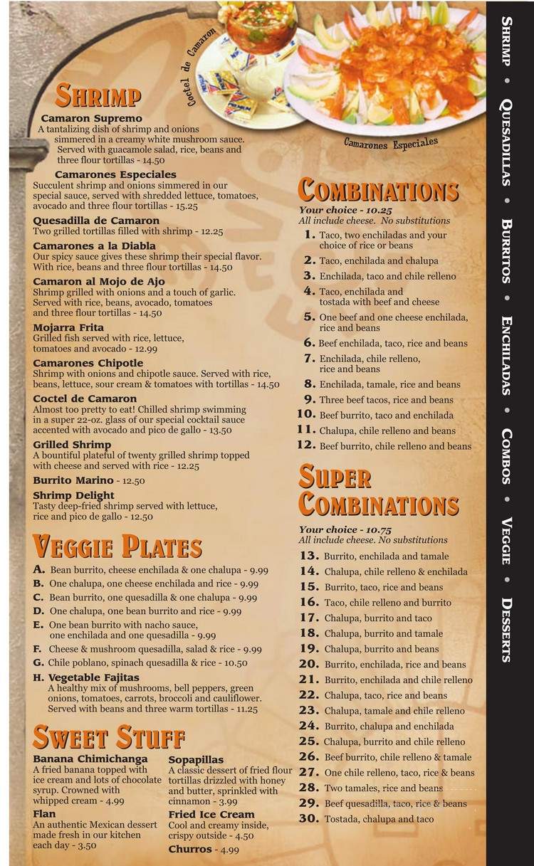 El Rancho - Holland, MI menu_pic