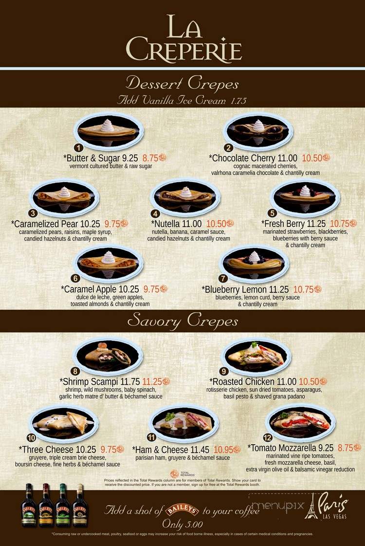 La Creperie - Las Vegas, NV menu_pic
