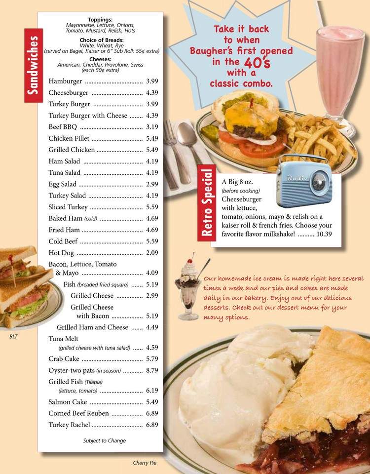 Baugher's Orchard Bakery - Westminster, MD menu_pic
