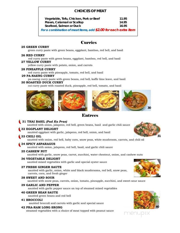 Thai Paradise - Folsom, CA menu_pic