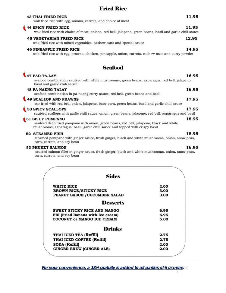 Thai Paradise - Folsom, CA menu_pic