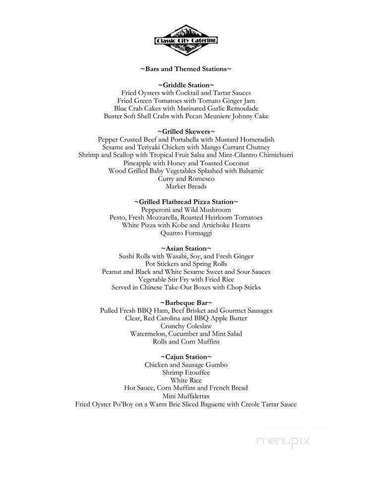 Classic City Catering - Pensacola, FL menu_pic