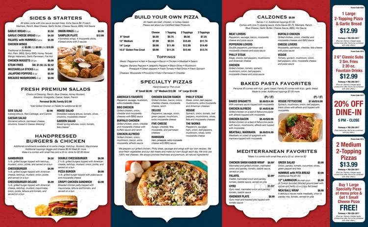 Parkside Deli - Lafayette, IN menu_pic