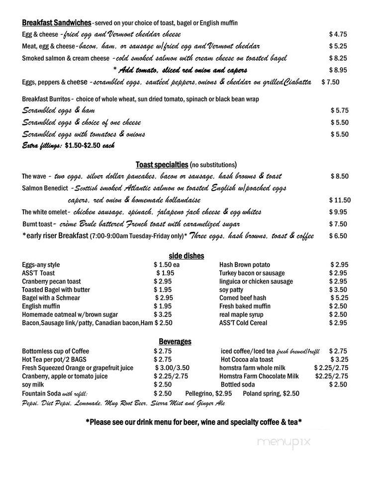 Toast - Hull, MA menu_pic