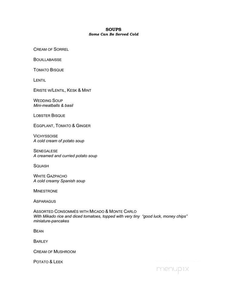 Arli's Exclusive Catering - Culver City, CA menu_pic