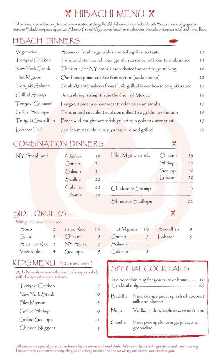 Sake Blue Japanese Bistro - Louisville, KY menu_pic