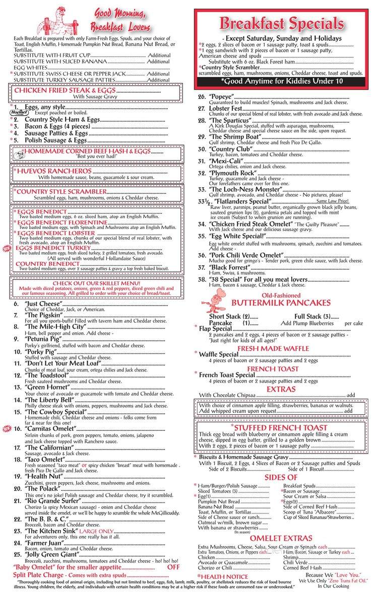 Omelet House - Las Vegas, NV menu_pic