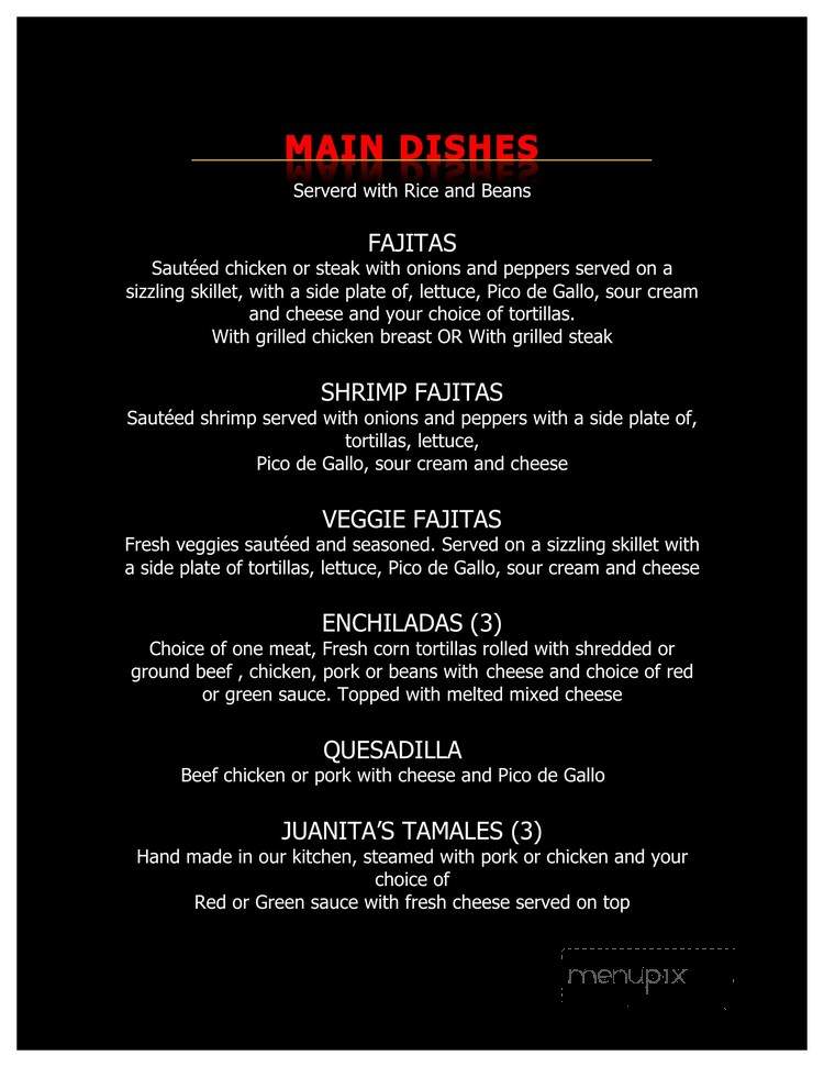 Javier's Cuisine - Racine, WI menu_pic