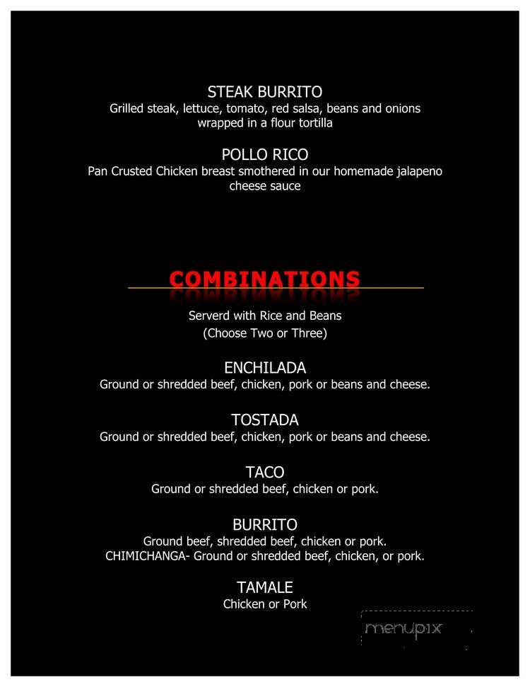 Javier's Cuisine - Racine, WI menu_pic