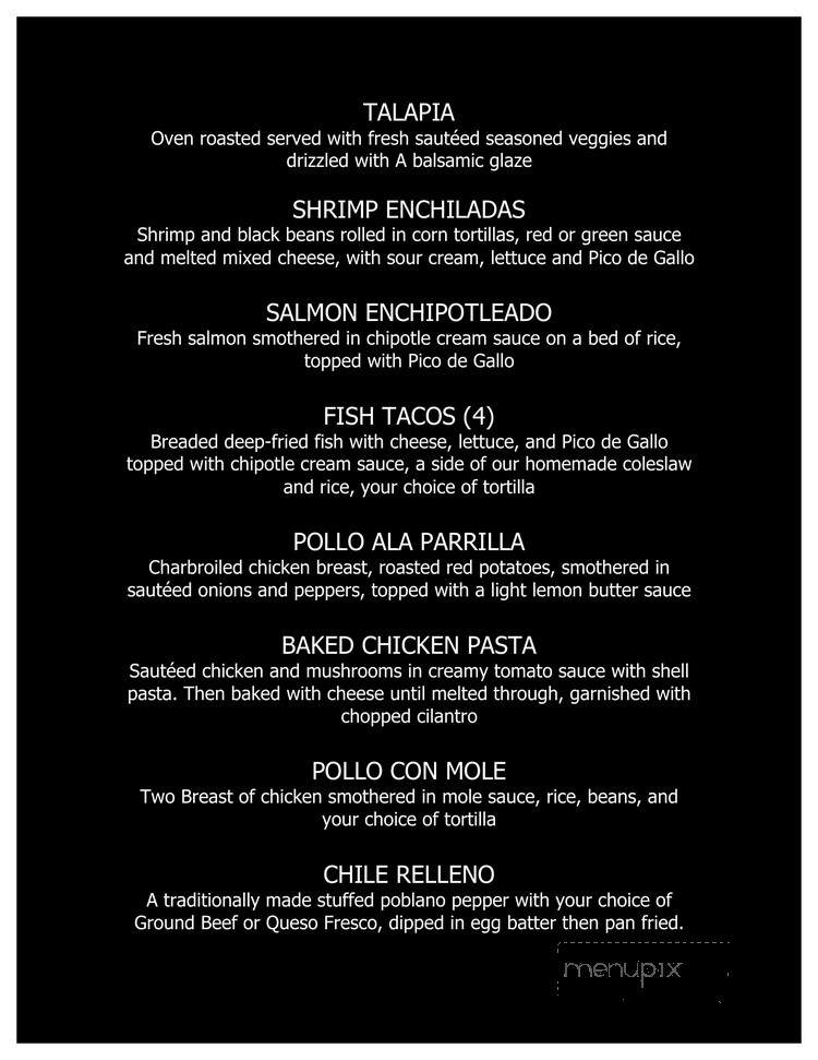 Javier's Cuisine - Racine, WI menu_pic