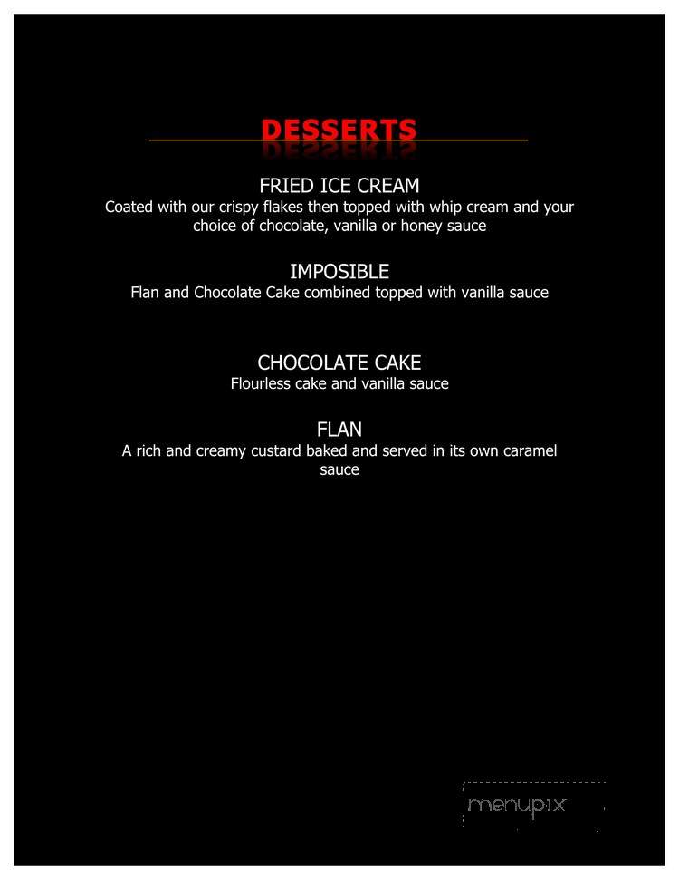 Javier's Cuisine - Racine, WI menu_pic