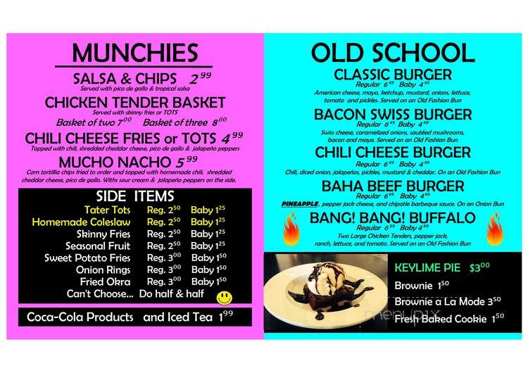 Baha Burger - Hoover, AL menu_pic