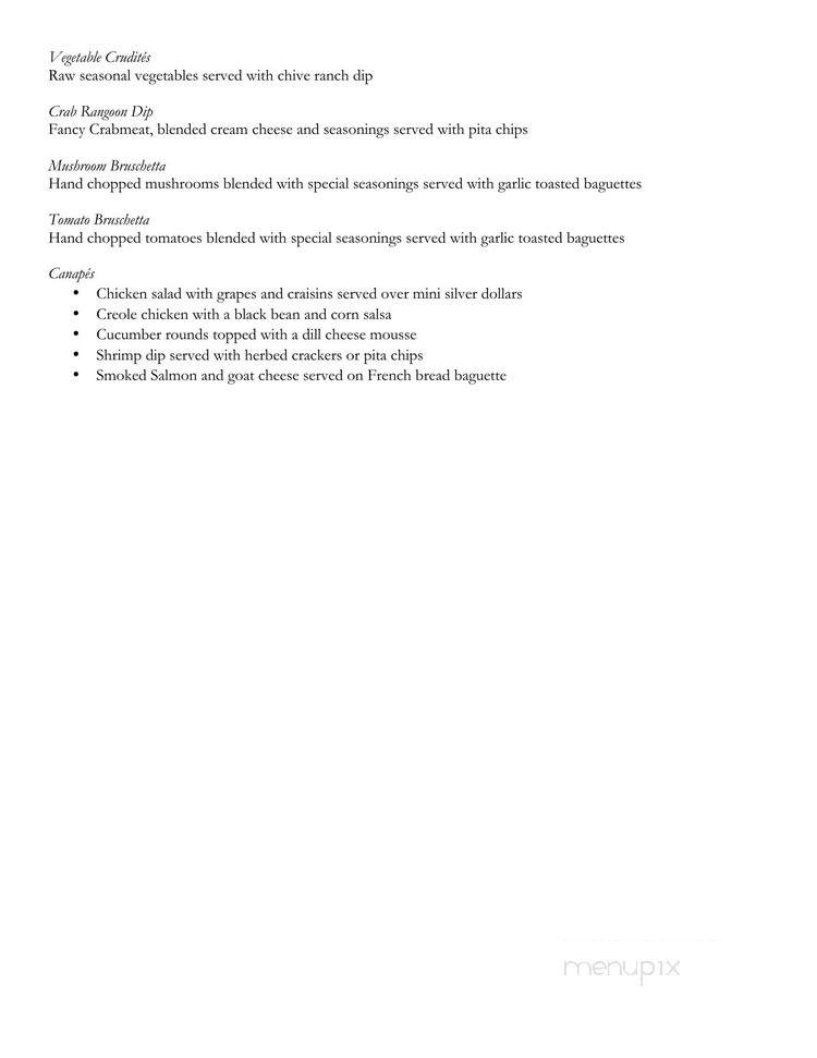 Cormier Catering Service - Fitchburg, MA menu_pic