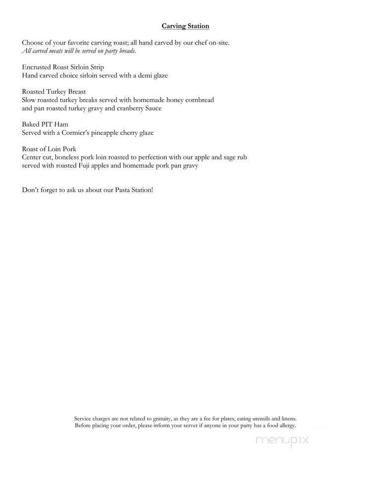 Cormier Catering Service - Fitchburg, MA menu_pic