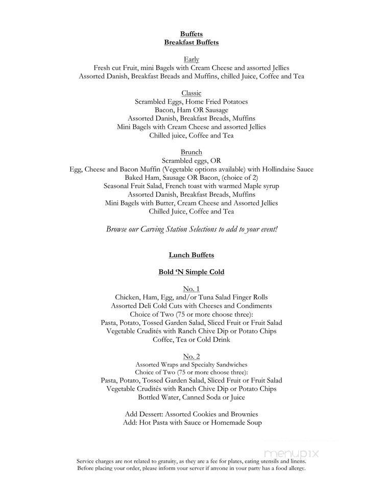 Cormier Catering Service - Fitchburg, MA menu_pic