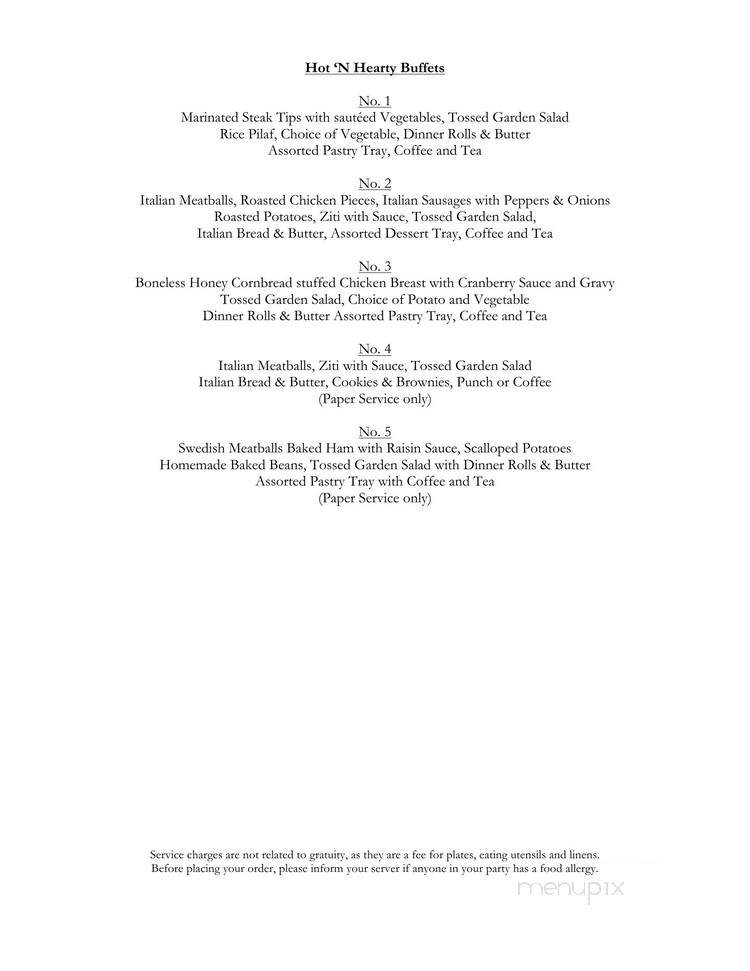 Cormier Catering Service - Fitchburg, MA menu_pic
