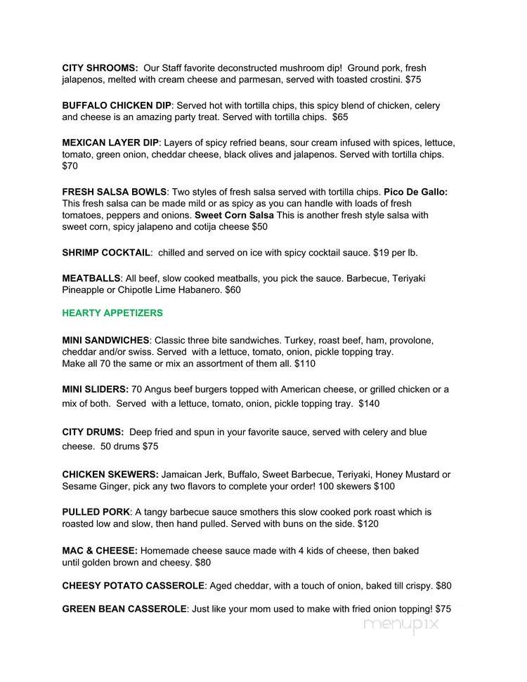 Park Street Tavern - Columbus, OH menu_pic