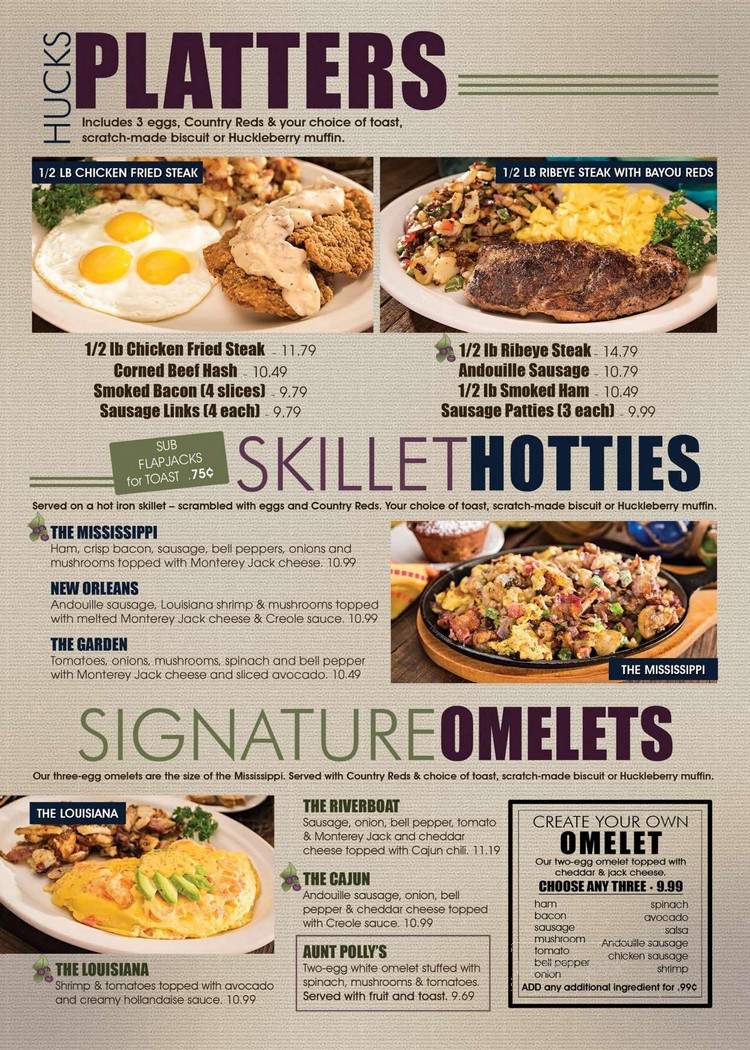 Huckleberry's - Pismo Beach, CA menu_pic