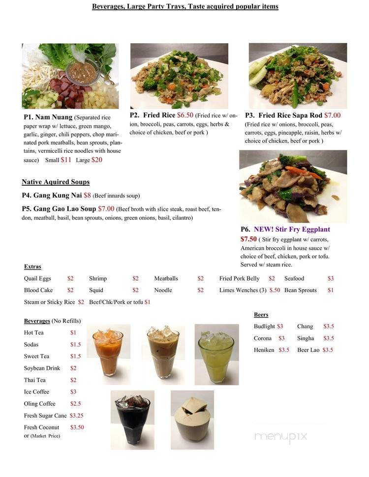 King Market, Laos Thai Cafe - Nashville, TN menu_pic