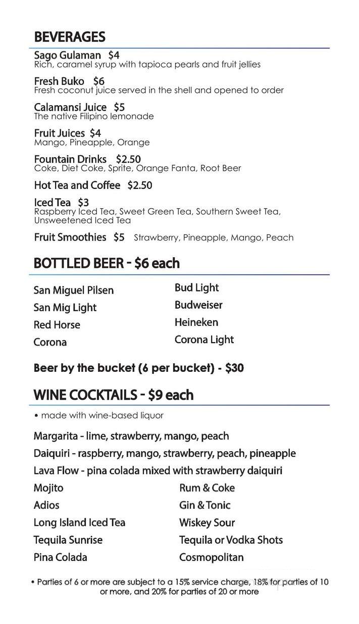 Josephine's Cerritos - Cerritos, CA menu_pic