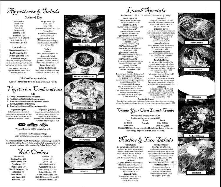 El Bracero - Michigan City, IN menu_pic