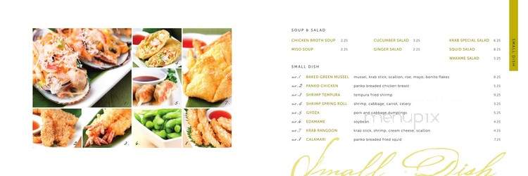 Origami Sushi - Tampa, FL menu_pic