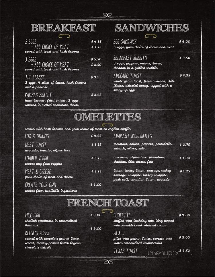 West Ave - Dresher, PA menu_pic