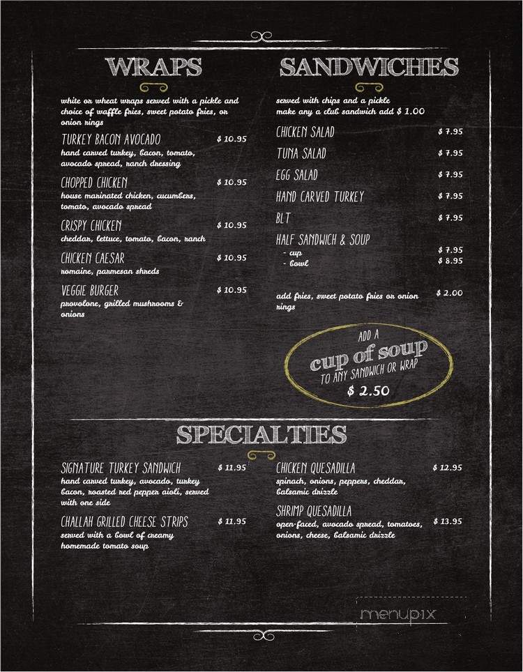 West Ave - Dresher, PA menu_pic