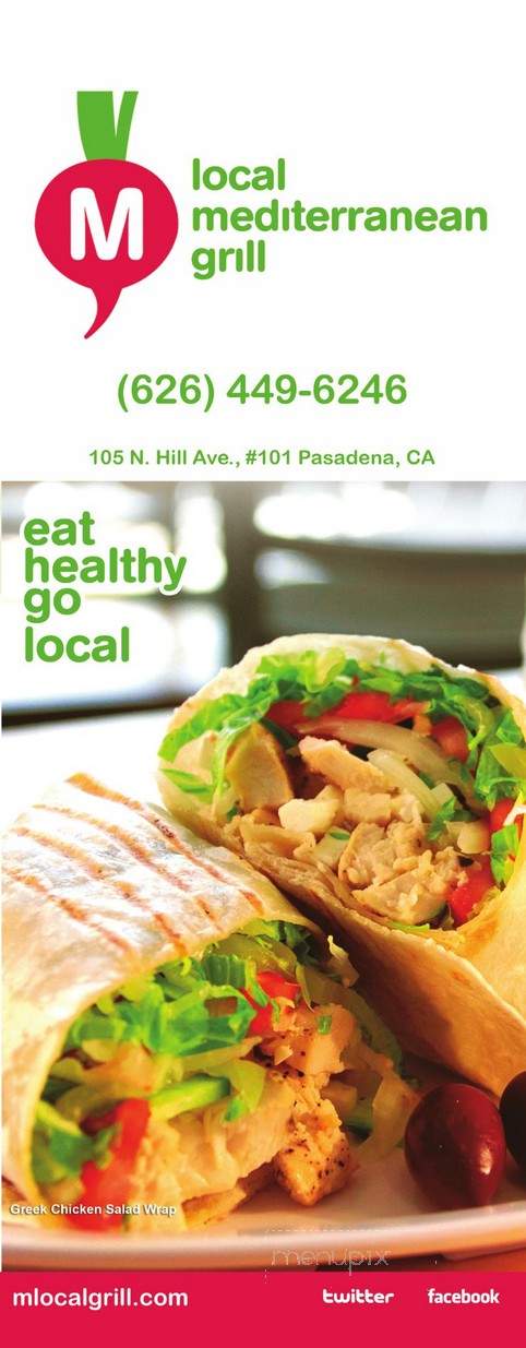 M Local Mediterranean Grill - West Covina, CA menu_pic