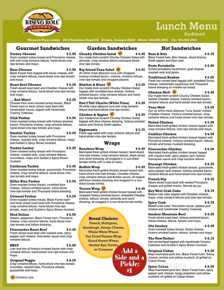 Rising Roll Gourmet - Atlanta, GA menu_pic