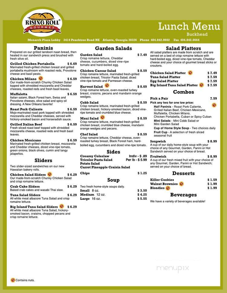 Rising Roll Gourmet - Atlanta, GA menu_pic