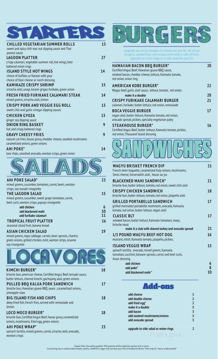 Kamuela Provision Company - Naalehu, HI menu_pic