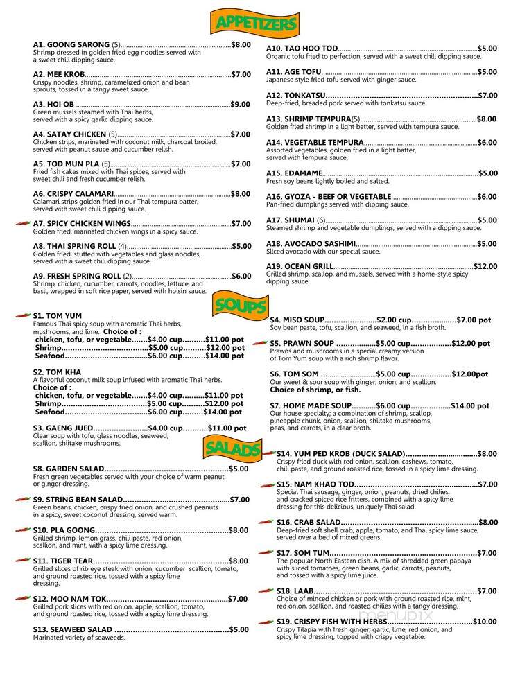 Kinnaree - Albany, NY menu_pic