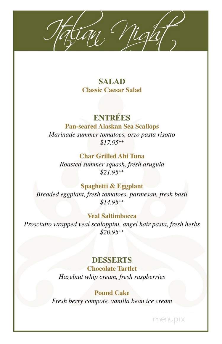 Burgundy's at the Spokane Club - Spokane, WA menu_pic