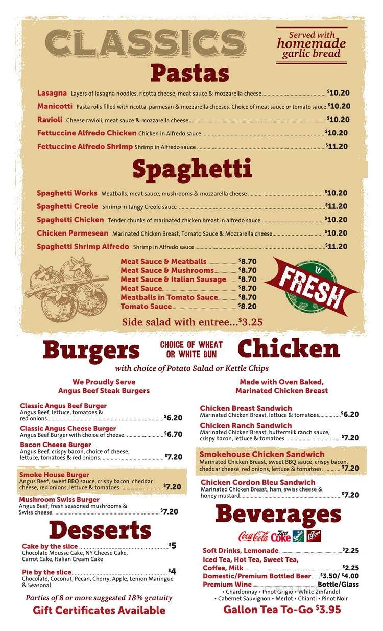 Doyle's Restaurant - Houston, TX menu_pic