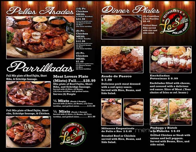 Pollos Asados La Silla - Houston, TX menu_pic