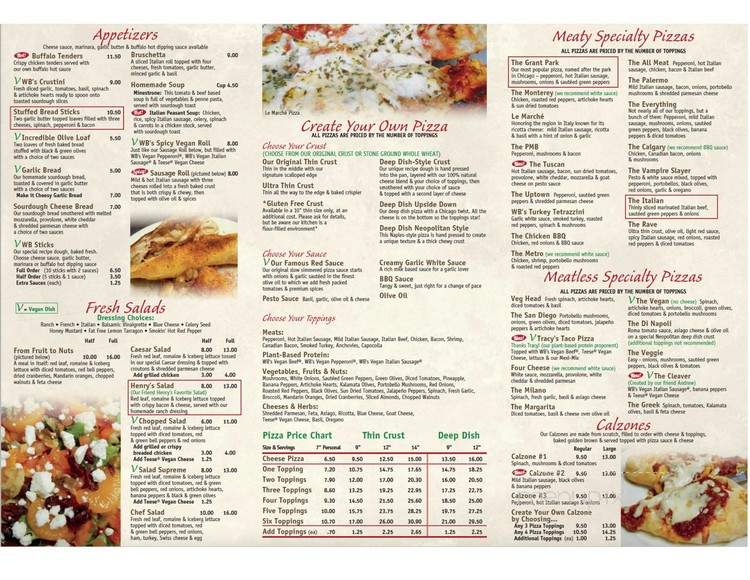 WB Pizza - Indianapolis, IN menu_pic