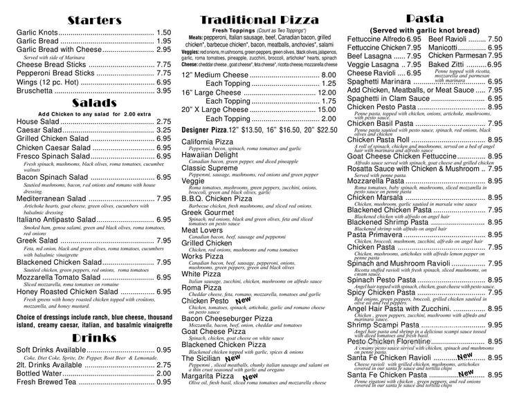 Mama Mia Pizza & Pasta - Dallas, TX menu_pic