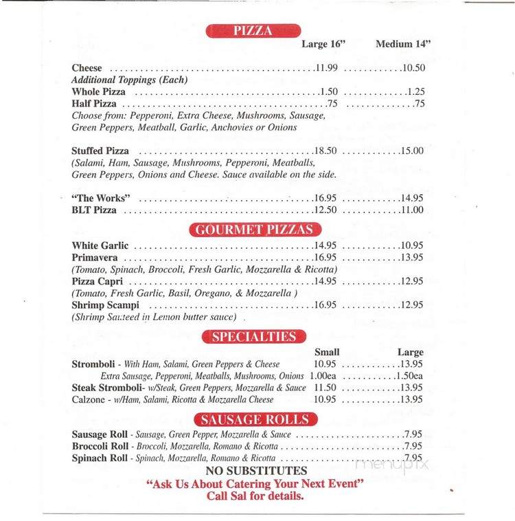 Argento's Italian Bistro - Hudson, FL menu_pic