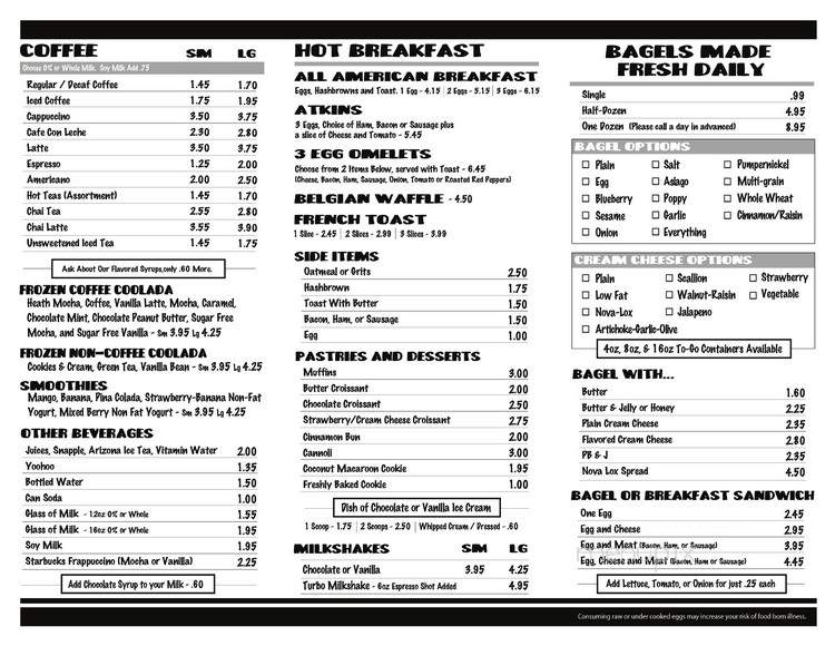 Bagel Island Deli Bakery - Big Pine Key, FL menu_pic