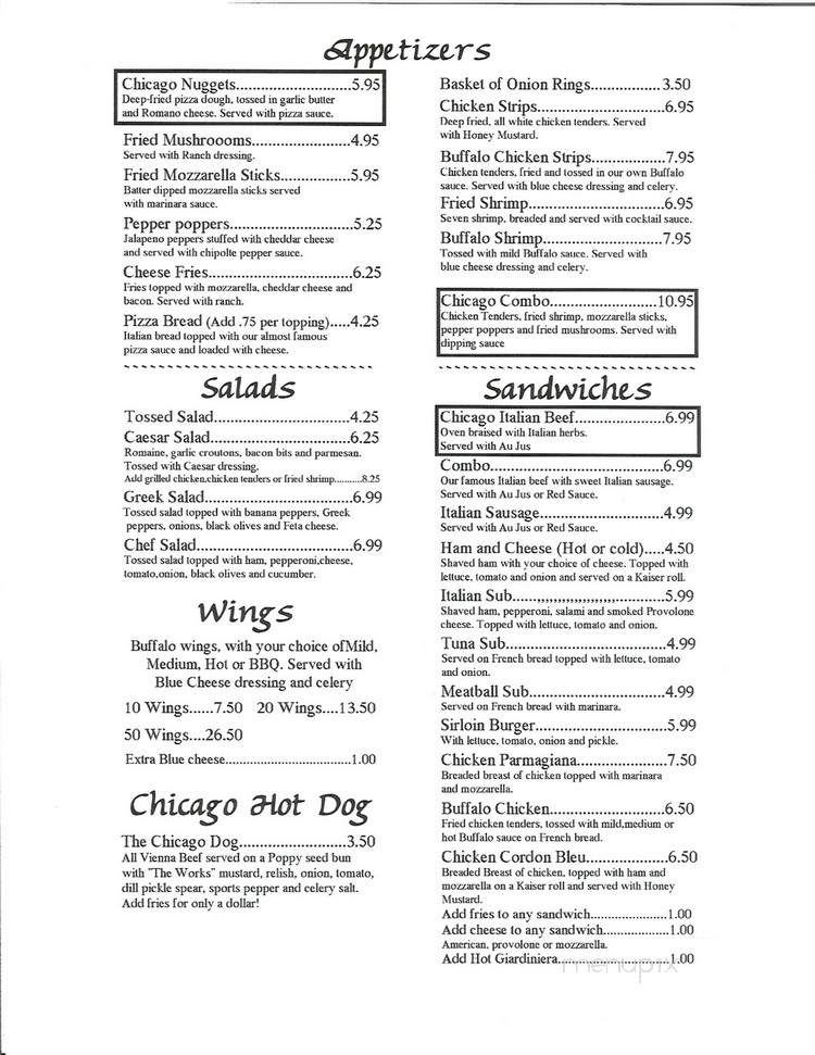 Chicago Pizza - Cape Coral, FL menu_pic