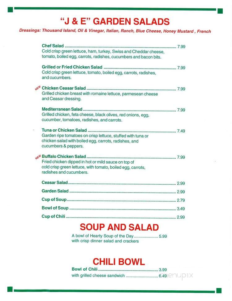 Joe & Eddie's Restaurant - Fort Walton Beach, FL menu_pic