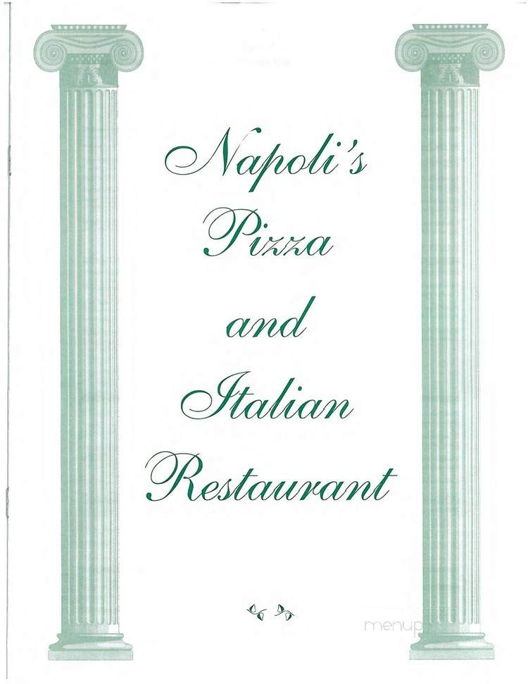 Napoli's Italian Restaurant - Winter Springs, FL menu_pic