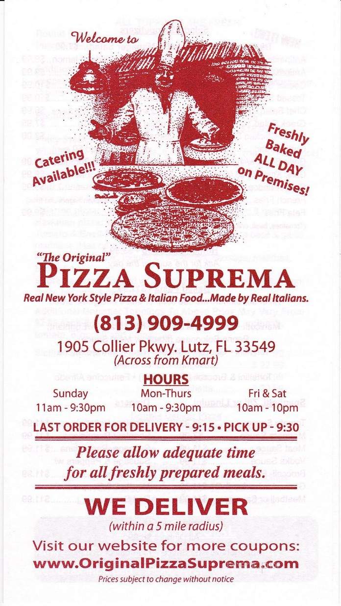 Pizza Supreme - Lutz, FL