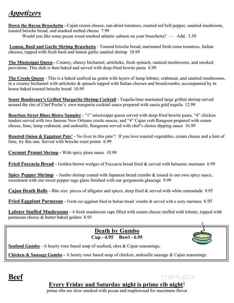 Ramada - Galena, IL menu_pic