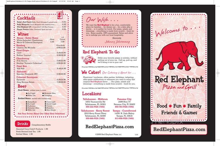 Red Elephant Pizza & Grill - Tallahassee, FL