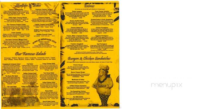 Roma Pizza - Lakeland, FL menu_pic